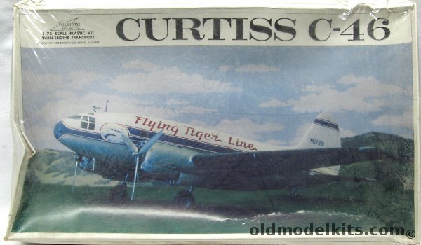 Williams Brothers 1/72 Curtiss C-46 Commando With 'Back Breakers' Nose Art Decals Burma 1945 - Flying Tigers or USAAF, 72-346 plastic model kit